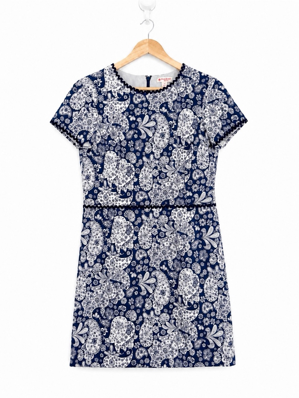 Brooks Brothers Red Fleece Paisley Fit & Flare Dress - Size 12